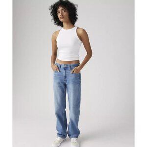 Levi's 28x31 Low Pro Lightweight Women's Jeans Rough Diamond - Medium Wash